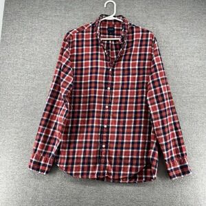 J Crew Shirt Men Size Medium Long Sleeve Flannel Plaid Winter